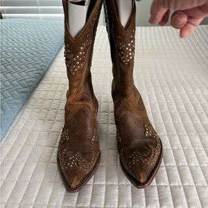 Old Gringo Brown Studded Heeled Boots